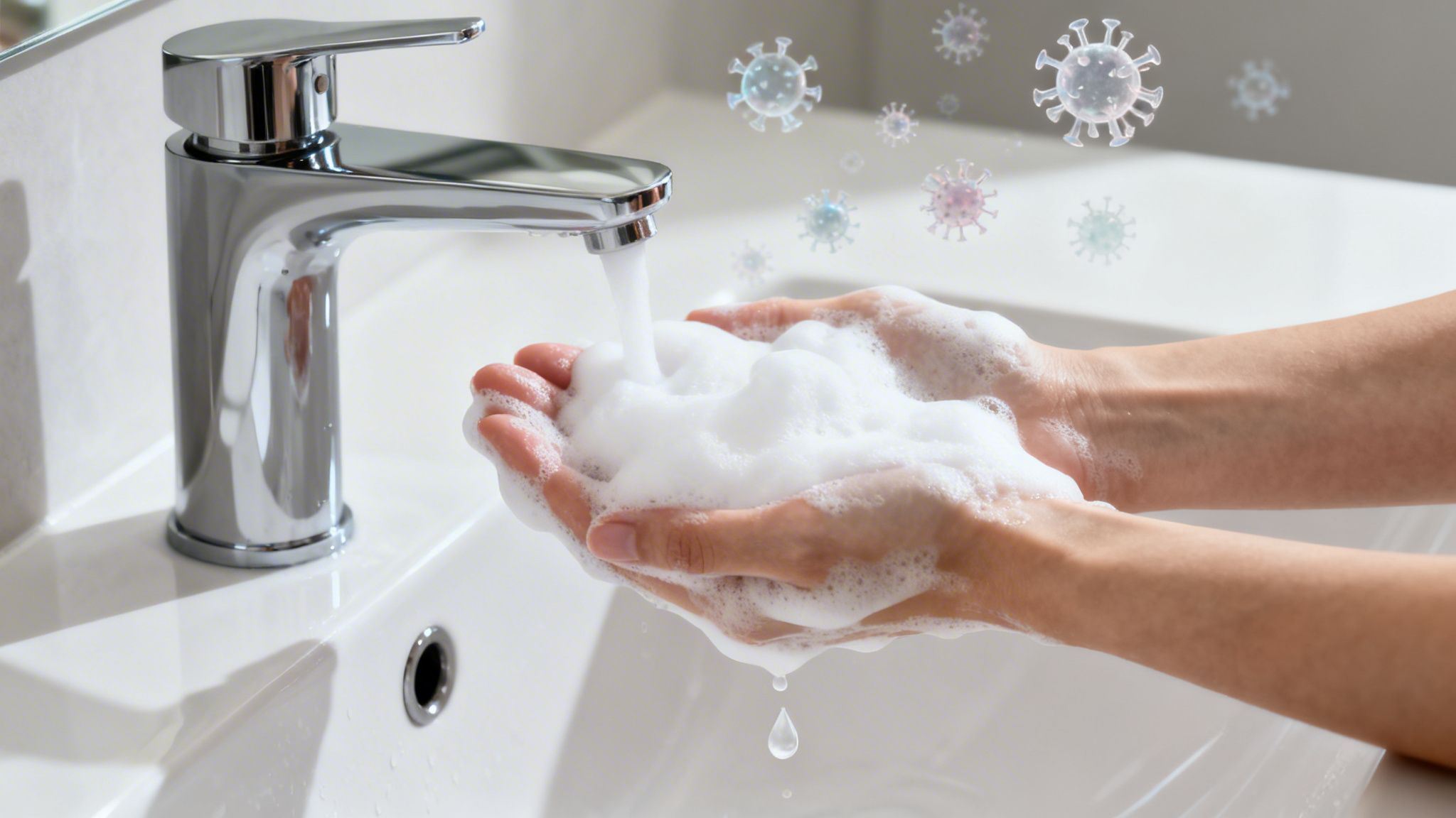 A Virologist’s Guide to Hand Washing Foam and Virus Prevention