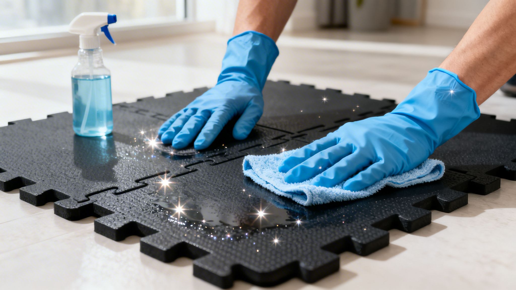 Cleaning Rubber Flooring: Expert Tips for a Germ-Free Surface